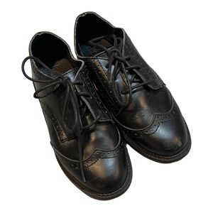 Janie and Jack Holiday Portrait Wing-Tip Shoes 12
